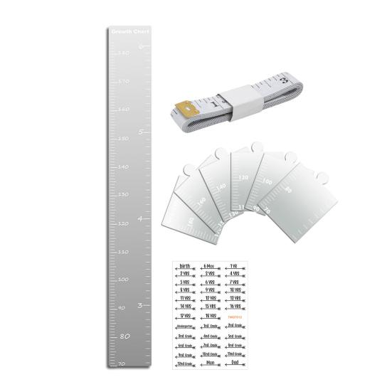 Таблица роста детей Зеркальная доска для сухого стирания Детская комната Детская спальня для младенцев и взрослых Мальчики Девочки Настенная доска для сращивания Линейка для измерения высоты