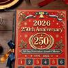 Christmas Gift for Children 2026 Nutcracker Advent Calendar, 24-Day Retro Soldier Figure Countdown Set, 2D Holiday Toy Flat Acrylic Tree Hanging