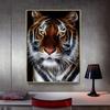 DIY Diamond Painting Full Round Tiger Diamond Embroidery Mosaic Full Display Picture