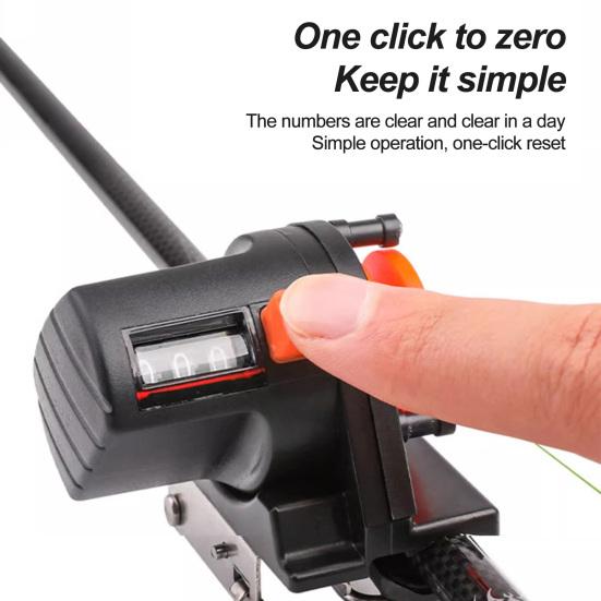 Счетчик глубины для лески, легкий портативный рыболовный инструмент, точное считывание, аксессуары для счетчика лески