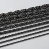 Durable Stainless Steel Rope Chain Necklace - Multi-Size, Titanium Steel for Men and Women