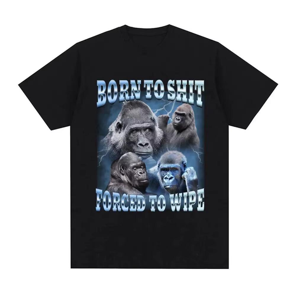 Funny Gorilla Graphic Print TShirt Casual Short Sleeve Tee for UnisexWomen Streetwear Harajuku Style oversized t shirt gothic tops