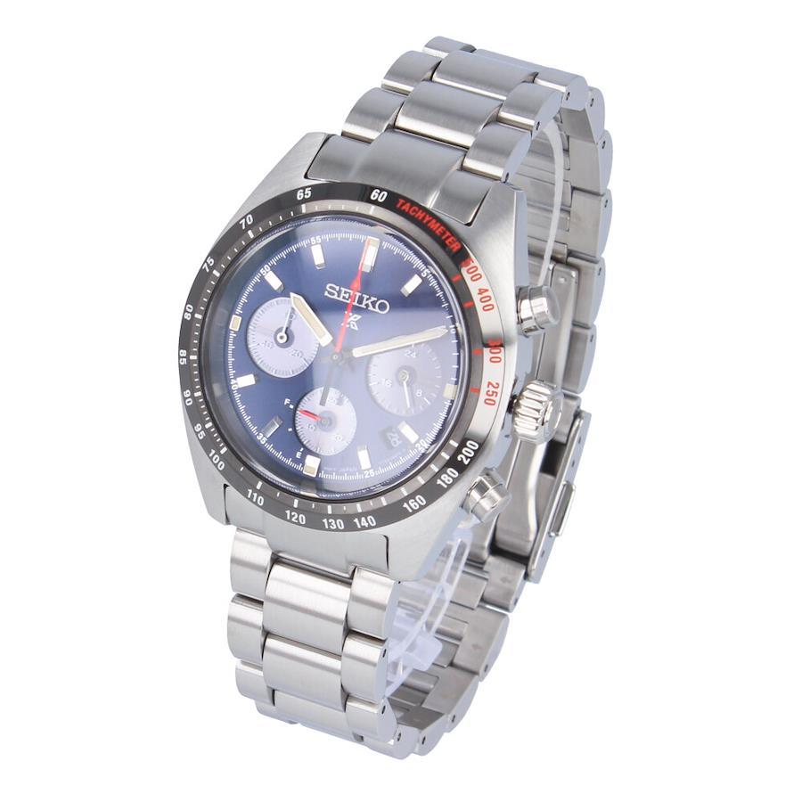 SEIKO PROSPEX SSC815P SSC815P1 SPEEDTIMER Analog Solar Powered Analog Navy/Black