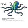 Stress Relief Fidget Toy 3D Printed Octopus Sea Animal Toy, Flexible Articulated Tentacle Figurine, Unique Home Decor Desktop Decoration with Movable