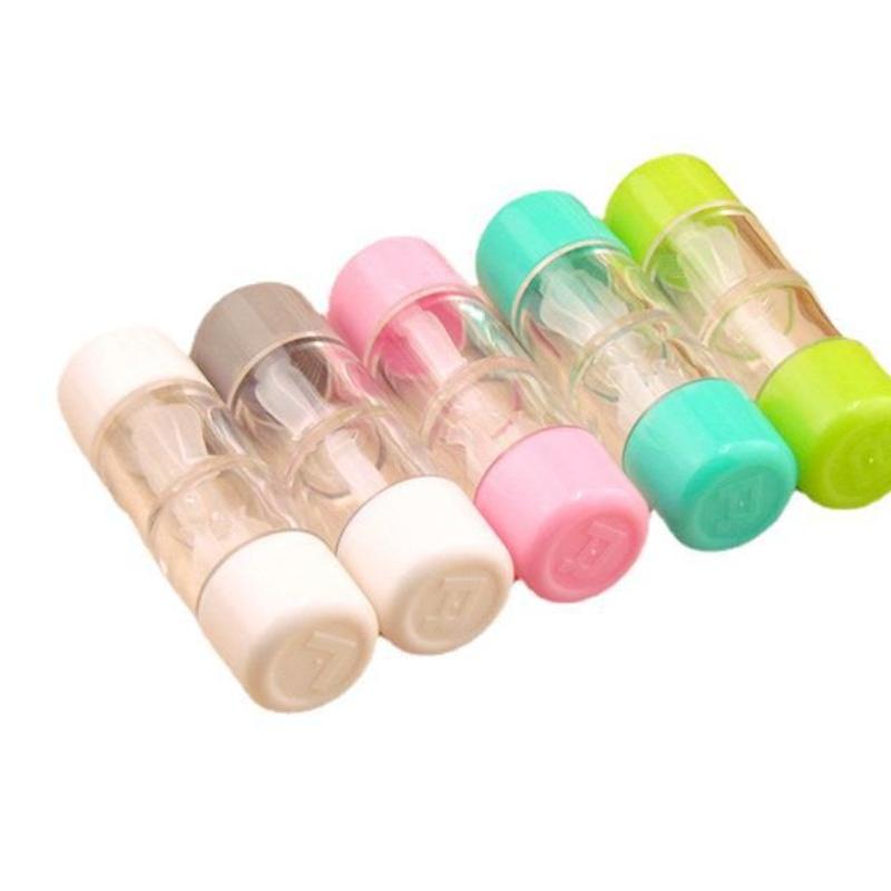 1pc Container Single Box and Set Options Small Lovely Portable Contact Lens Travel Eyewear Case Bag Box