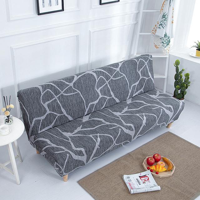 Чехол на раскладной диван-кровать с геометрическим рисунком Чехлы для дивана Эластичный чехол на сиденье двойного дивана Защитные чехлы Разработаны для гостиной Геометрический принт