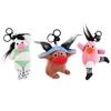 Stuffed Big Eyes Fabric Doll Key Chain PP Cotton Ugly Doll Pendant  Unisex