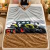 Flannel BlanketCase IH Warm Soft Throw Blanket for Indoor Sofa Bed Living Room Use