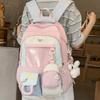 Школьная сумка для девочки-подростка милая японская прозрачная сумка-пенал большая вместимость туристический рюкзак школьный рюкзак модный