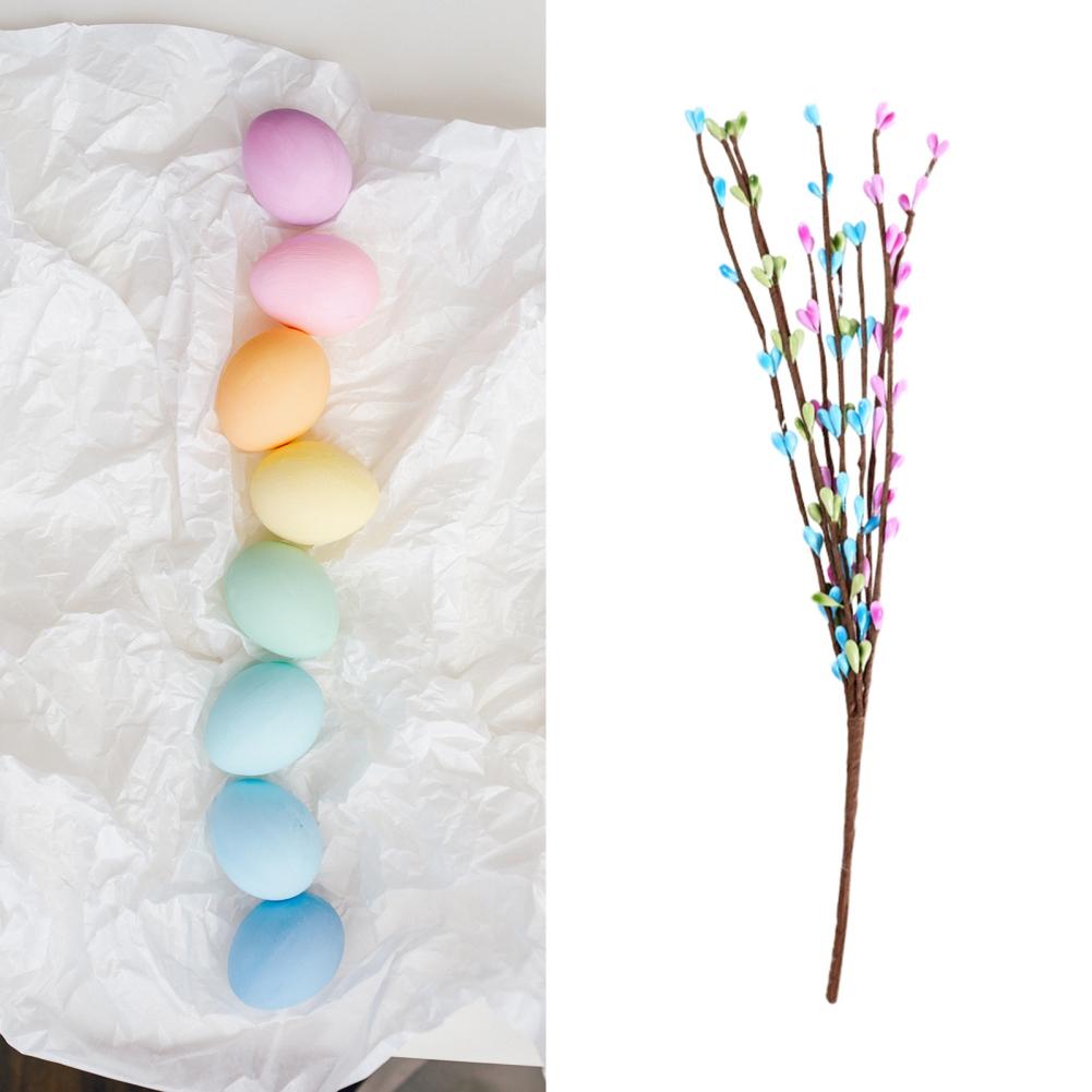 Пасхальное яйцо, ветка дерева, пасхальное украшение, красочная картина, цветок, искусственное растение, сделай сам, пасхальный фестиваль, вечеринка, домашний декор вазы