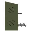 6 Compartment Chicken Nesting Box Olive Green Metal