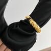 Punk Vintage Irregular Chunky Cuff Bangles for Women Leaf Statement Bracelets Bangles Pulseras Steampunk Men Jewelry