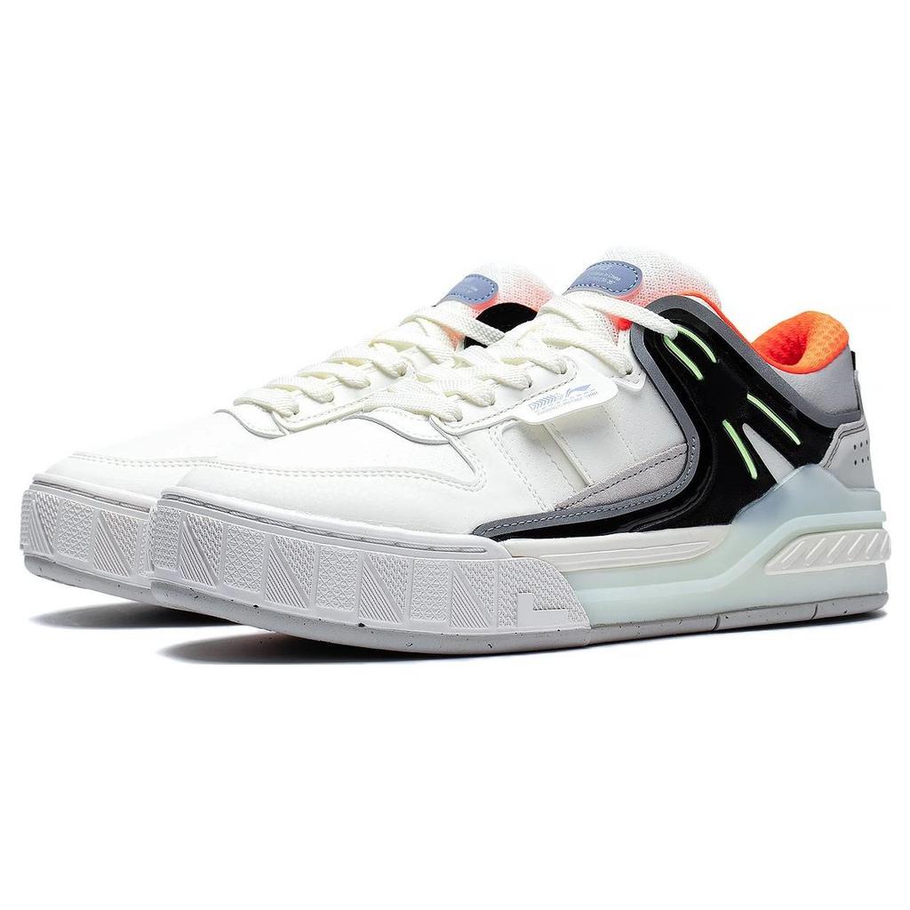 Li-Ning Удобные, легкие, прочные, с низким верхом, светоотражающие, мужские, для скейтбординга, Wind-Bell-Gray AGCS353-1