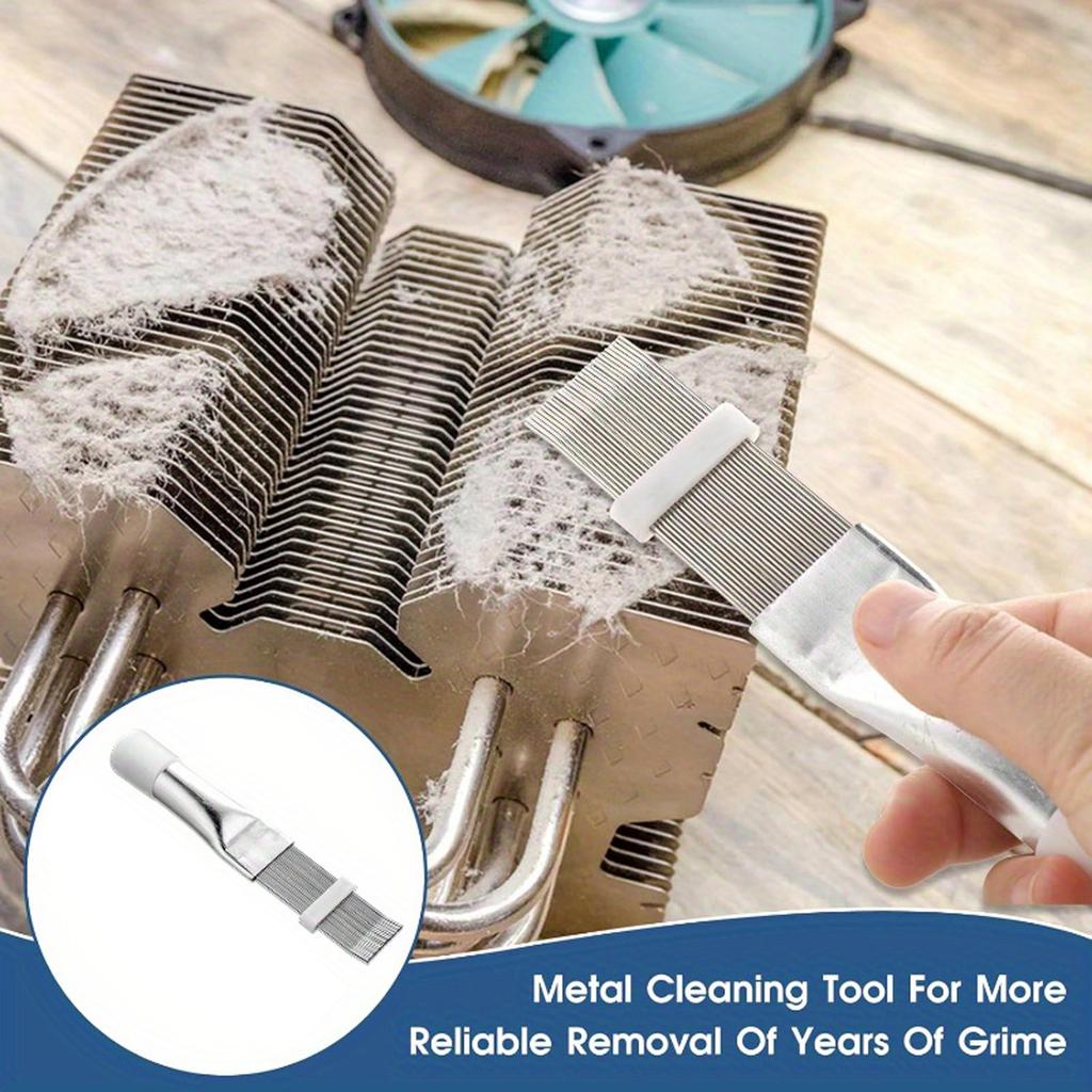 Stainless Steel  Conditioner Fin Comb Straightener Cleaner Coil Brush