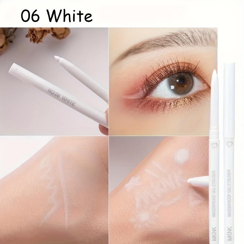 6 Colors of Smooth Waterproof Eyeliner, Automatically Retractable, Long-lasting and Smooth, Charming Eye Makeup