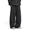 Heavyweight 420G Cotton Fleece Sweatpants Loose Fit Washed Distressed Raw Hem American Style Pants Men Women