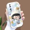 Милый мультяшный узор, кремовая текстура, мягкий силиконовый чехол с волнистыми краями, чехол для телефона для Huawei Honor Infinix Tecno iPhone