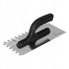 STAINLESS STEEL TROWEL Toothed plastic handle 270x130mm (4x4mm) for Vorstahl glue