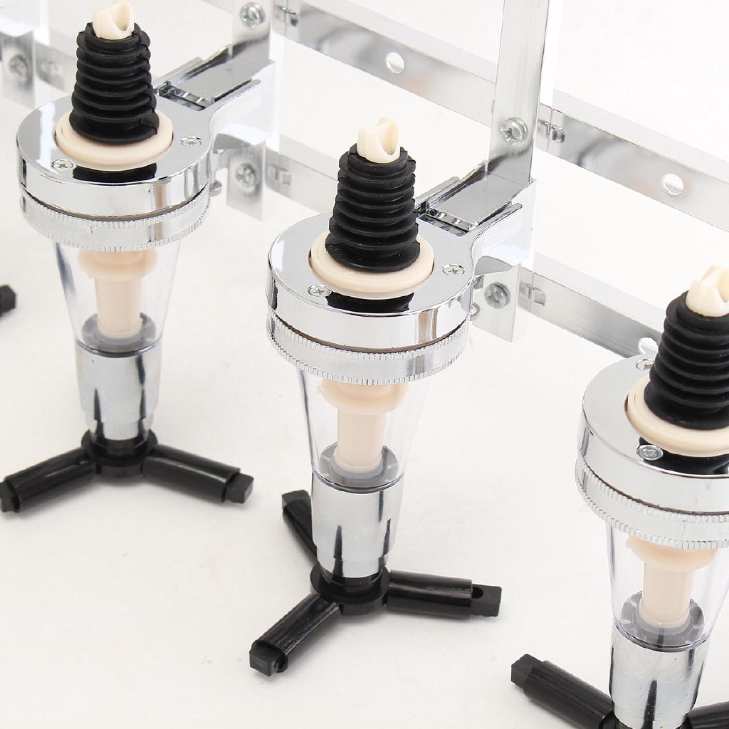 6 Bottles Bar Wine Holder Shots Stand Machine Wall Bracket Wall Mounted Wine Liquor Drinks Dispenser