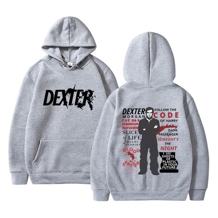 TV Play Dexter Morgan Hoodie Men Women Vintage Oversized Pullover Hoodies Male Fashion Casual Fleece Polyester Hooded Sportswear