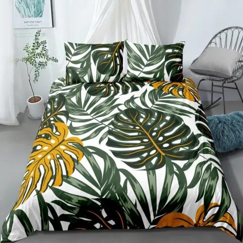 Comforter Palm Leaves Bed Decoration First Choice Gift Suitable For Children Kids And Adults Soft Warm And Breathable