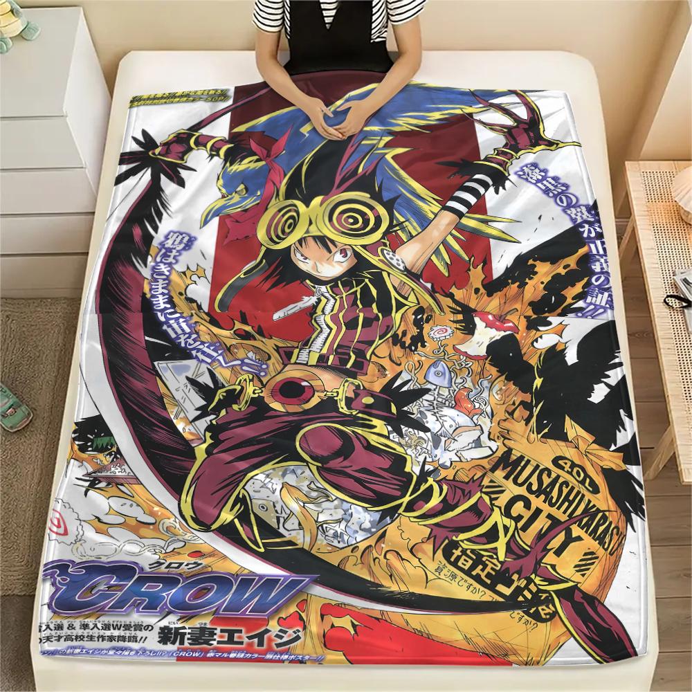 1PC Bakuman Print Flannel Blanket, High quality All Seasons, Home Decor, Warmth and Comfort, Perfect for Christmas Gifts