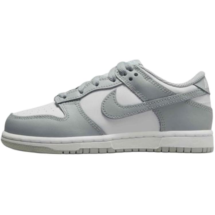 Nike Кроссовки Dunk Low для детей, скейтбординг, Белый Серый, Дети 3-7 лет FB9108-123