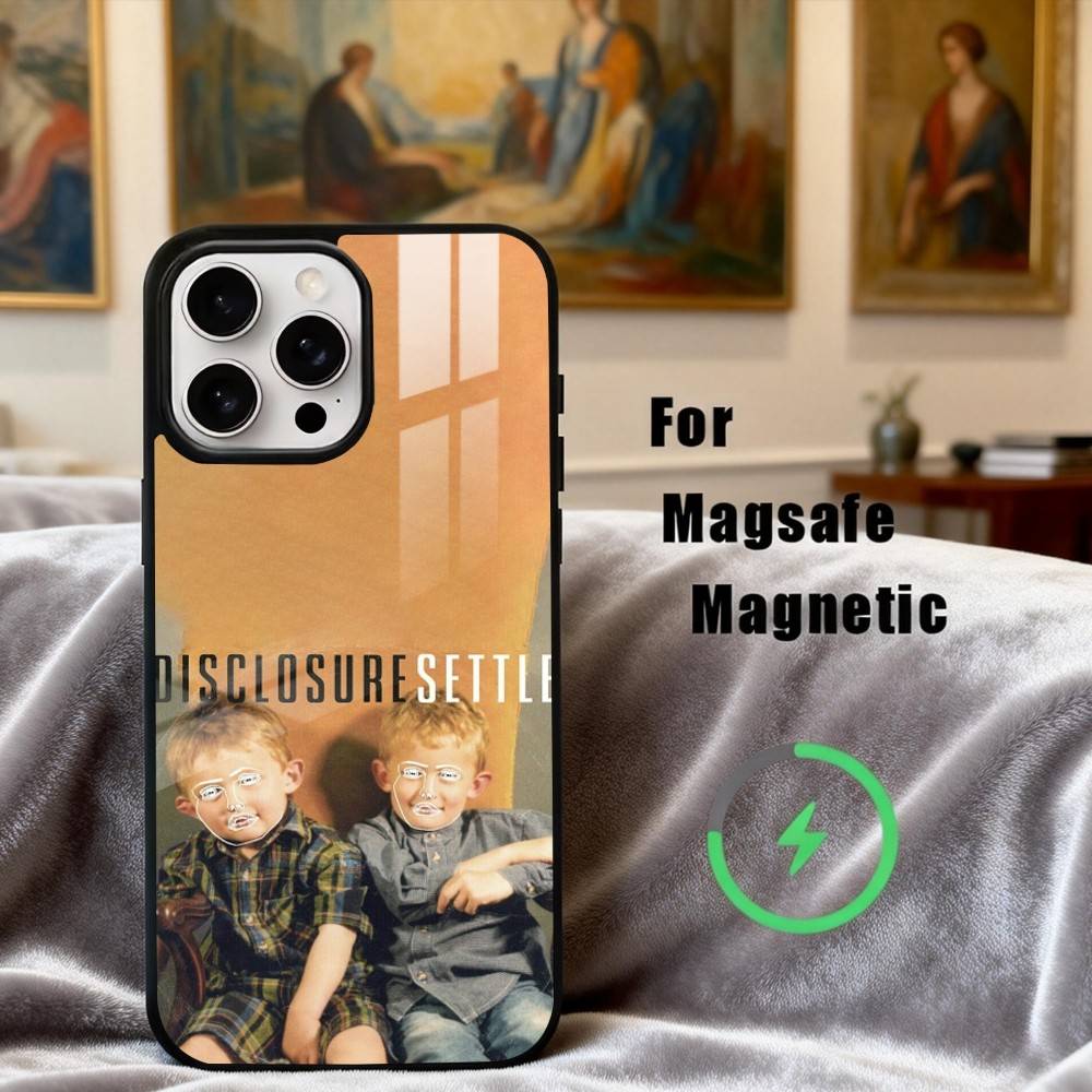 Чехол для телефона Deep House D-Disclosure Band для iPhone17,16,15,14,13,12,11 Plus,Pro Max Магнитный Для беспроводной зарядки Magsafe