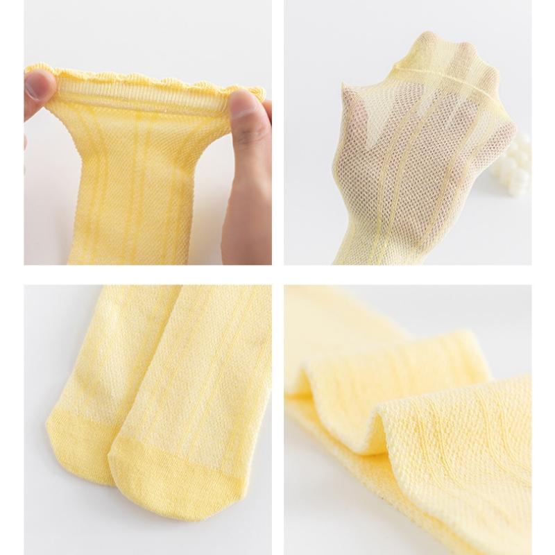 Гольфы для девочек 3-12 лет, белые, сетчатые, дышащие, школьная форма, аксессуары, детские чулки, весна-лето