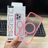 Прозрачный магнитный чехол для iPhone16 матовый MagSafe Apple 17 акриловый 13/14 чехол для мобильного телефона оптом