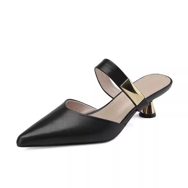 Модная уличная обувь на каблуке, шлепанцы в корейском стиле, летняя обувь по акции, лучшие дизайны, распродажа, ПВХ женские тапочки и женские сандалии