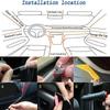 Car Interior Neon RGB Led Ambient Light Fiber Optic Kit With APP Sound Control Multiple Modes Auto Atmosphere Decorative Lamp