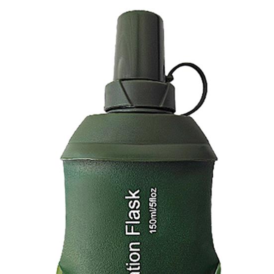 TPU Collapsible Soft Water Bottle Flask Food Grade BPA Free Leakproof Foldable Outdoor Sports Hydration Bottle