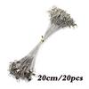 20PCS Antibite Steel Fishing Line Wire Lead Fishing Accessories Lead Core Traction Rope Fishing Line
