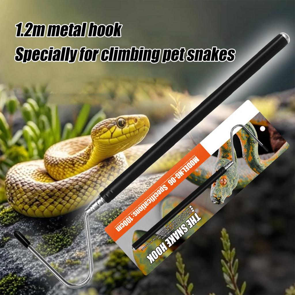 Змеиные крюки и захваты Змеиные палки и захваты Удлиненный выдвижной крюк против укусов с нескользящей ручкой для чистки