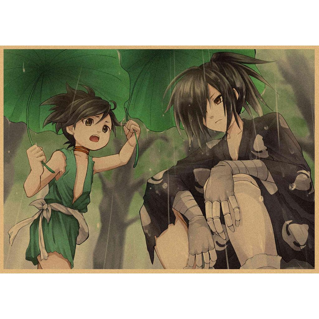 Dororo Retro Japanese Anime Kraft Paper Poster - Decorative Wall Art Mural