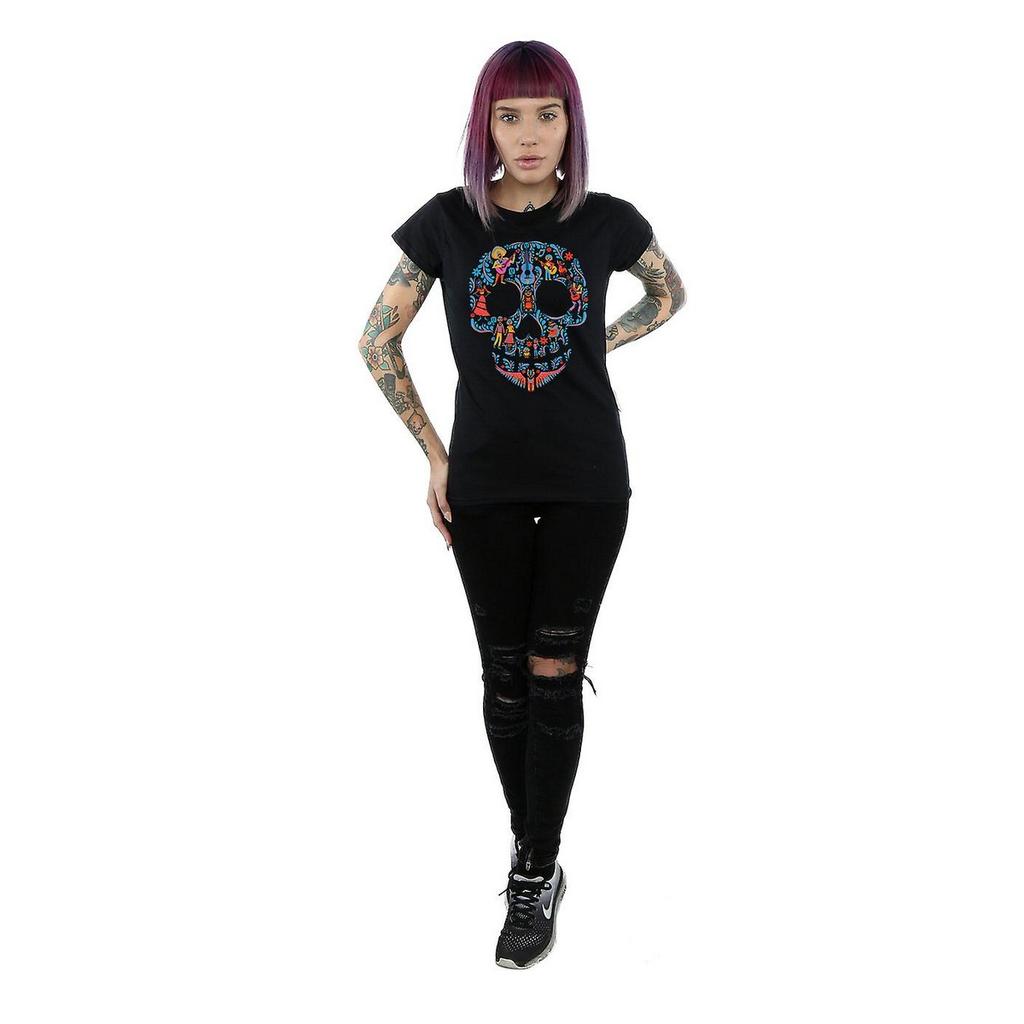 Coco Womens/Ladies Skull Cotton T-Shirt