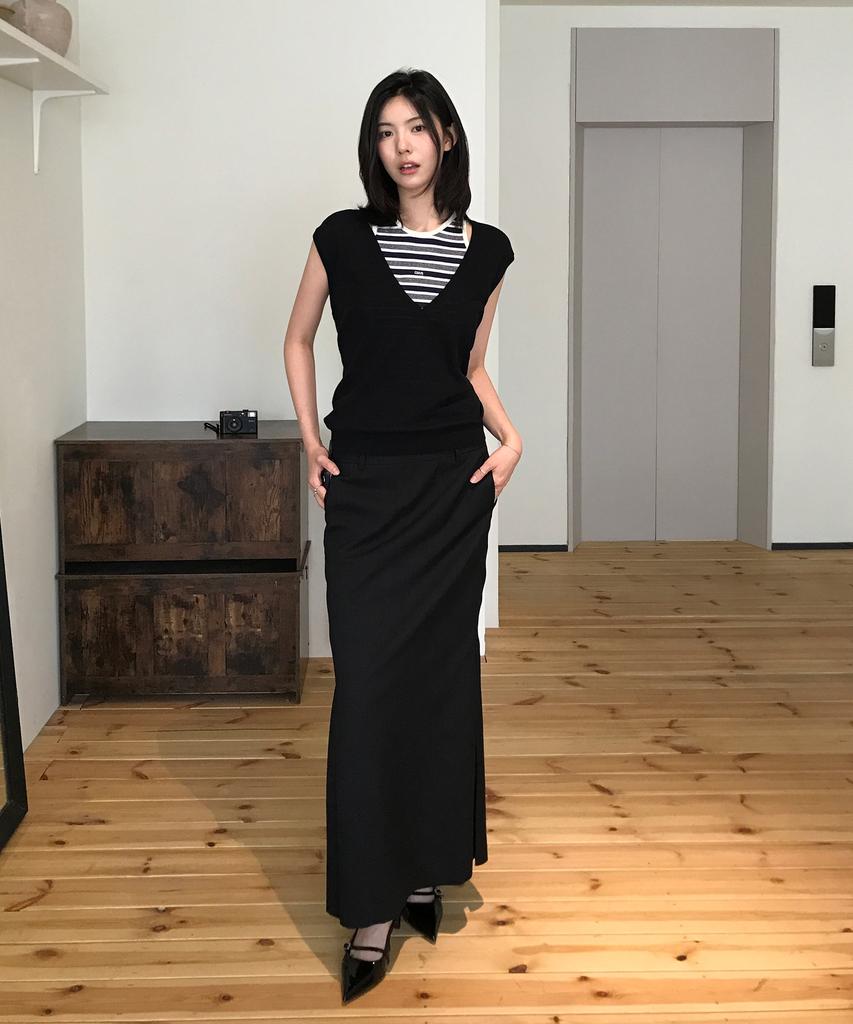 Grove Lynn Long Skirt (2Color)