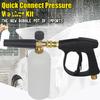 Комплект пенопластовой пушки для мойки высокого давления с 5 насадками Регулируемый рисунок распыления Конструкция с быстрым разъемом Инструмент для очистки мойки высокого давления