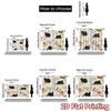 2D FLAT PRINTING 2pcs Curtains (Without Rod) Cats on Books Modern Print Curtains Versatile 100% Polyester Curtains Decorations