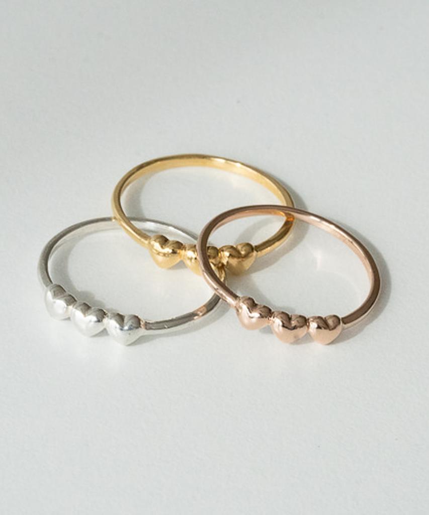 Серебряные кольца Alleun 925 пробы, многослойные, в форме сердца, кольца дружбы