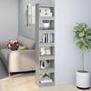 VidaXL Bookcase-Room Divider Concrete Grey 40x30x198 Cm