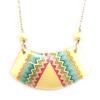 Les Trésors De Lily [L5257] — Разноцветное бежевое колье «Килиманджаро».