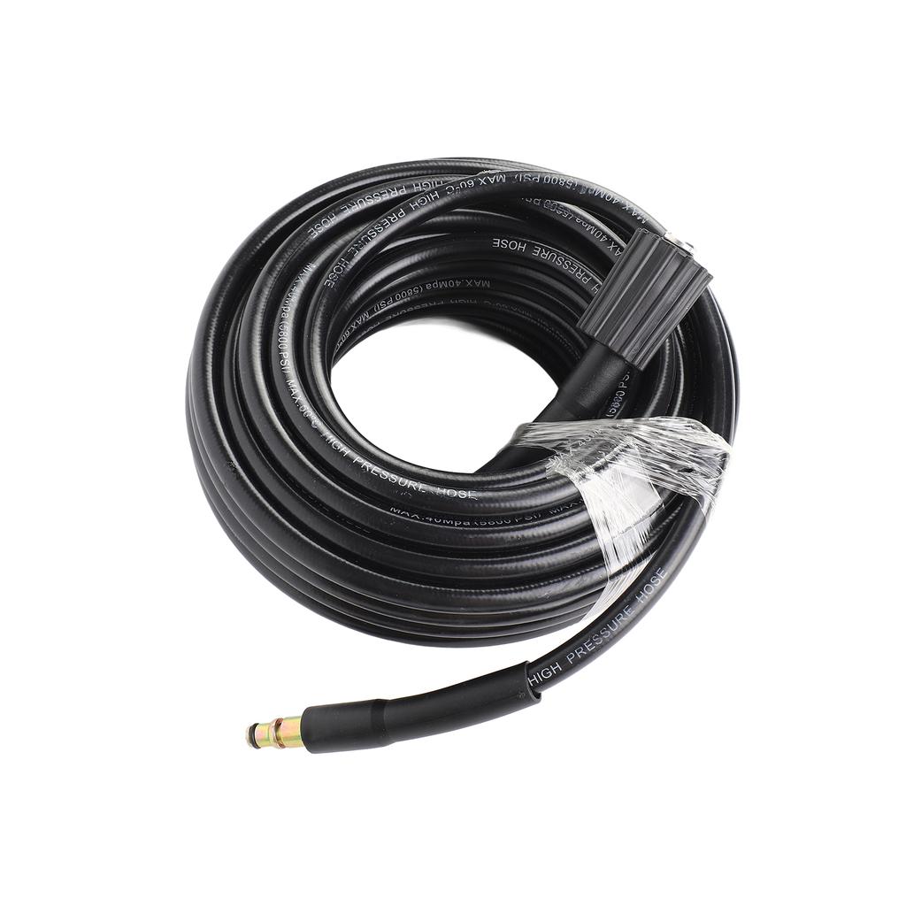 High Pressure Washer Hose M22 18Mpa 15m Black Garden Washer Pipe Sprayer Hose Partially Compatible for Nilfisk C100
