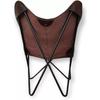 Handmade Vintage Leather Butterfly Chair - Brown Lounge Accent Chair