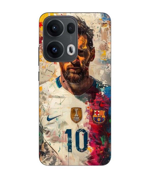 Coque Maniacase Pour Oppo Reno 13 Pro 5G Messi Barcelone Argentine champion prime n°10