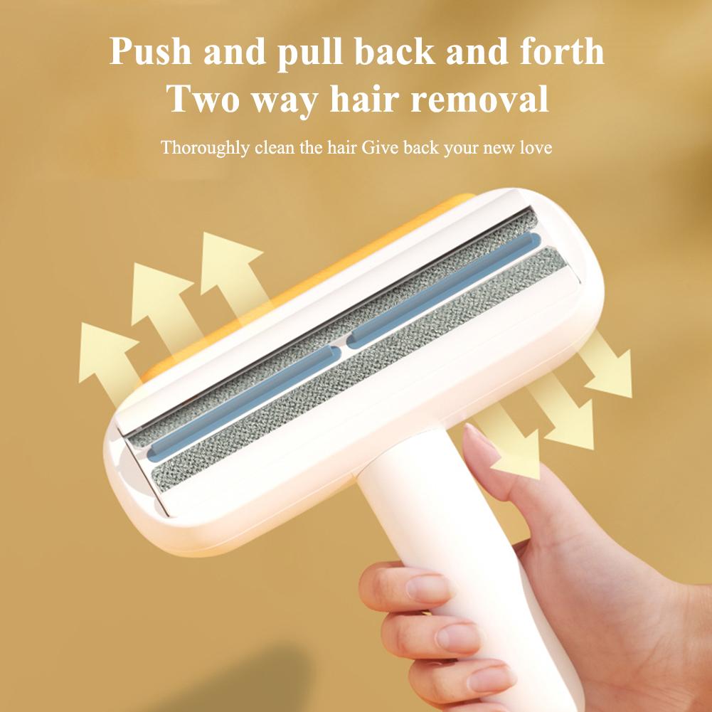 Pet Hair Remover Fluff Roller Two Way Lid Opening Design Pet Epilator Grooming Supplies For Dogs Cats