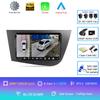 Автомобильный радиоприемник Android 14 Навигация Мультимедийный проигрыватель для Seat Leon 2 MK2 LHD 2005 - 2012 Carplay Auto Stereo Wi-Fi+4G видео AI voice