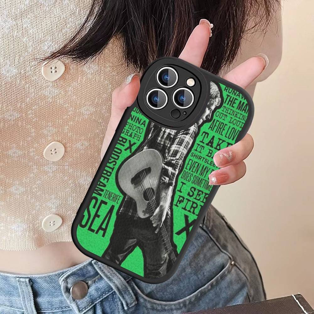 Singer E-Ed S-Sheeran Hot Phone Case Hard Leather For IPhone 16 15 14 13 12 Mini 11 14 Pro Max Xs X Xr 7 8 Plus Fundas