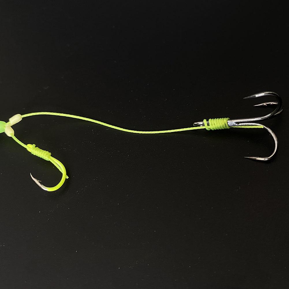 Рыболовные крючки для озер и рек, кормушка для рыбалки, завязанная вручную, 14 см, 1 коробка, не запутывается
